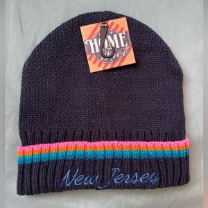 Unisex Home Free Tonal State Stripe Beanie ONE SIZE Navy New Jersey NEW W/ TAG